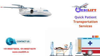 Acquire Air Ambulance in Raipur and Ranchi with Bed to Bed Medical Aid