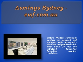 Awnings Sydney - ewf.com.au