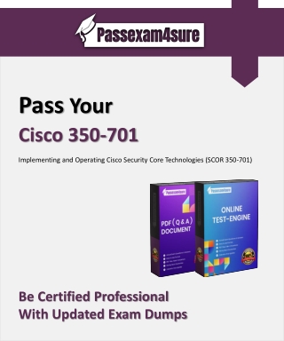 Deal Of The Month - 20% OFF on Cisco Exam 350-701 Dumps