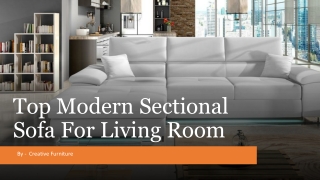 Top Modern Sectional Sofa For Living Room