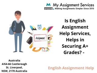 English assignment help