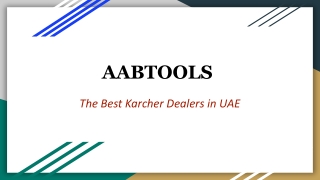 The Best Karcher Dealers in UAE