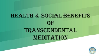 Health Benefits of Transcendental Meditation