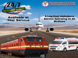 Take Masterly and Quick Service by Panchmukhi Air Ambulance in Raipur and Hyderabad