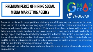 Premium Perks Of Hiring Social Media Marketing Agency