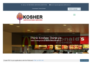 Kosher certification