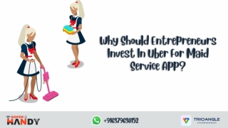 Why Should Entrepreneurs Invest In Uber For Maid Service App?