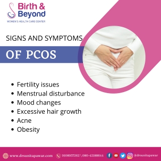 Signs and Symptoms of PCOS - Best Gynecologist in HSR Layout - Dr. Sunita Pawar