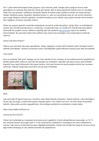 Lida Yorumları