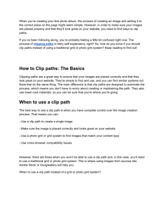 How To Clip clipping Paths Automating Your Image Creation Process