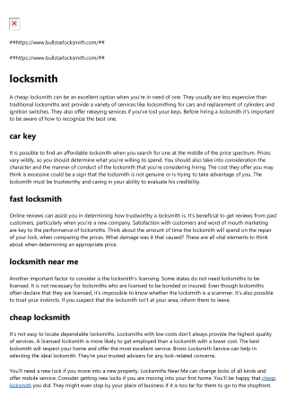 locksmith near me