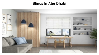 Blinds In Abu Dhabi