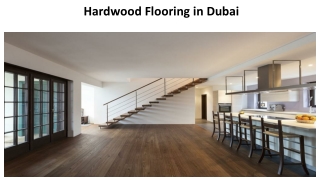 Hardwood Flooring in Dubai
