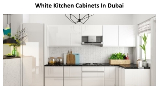 White Kitchen Cabinets In Dubai