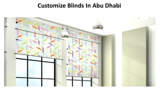 Customize Blinds In Abu Dhabi