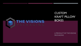 Custom Kraft Pillow Boxes