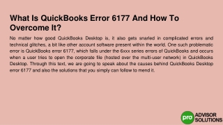 How can you rectify the QuickBooks error 6177 without technical help?