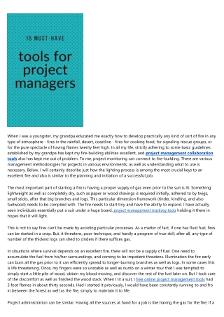 Job Management Fuel Stay Clear Of Burning Out