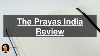 The Prayas India Review