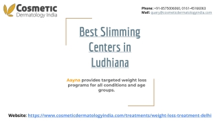 Best Slimming Centers in Ludhiana