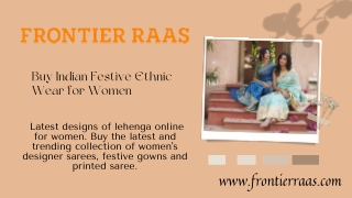 Buy Indian Festive Ethnic Wear for Women