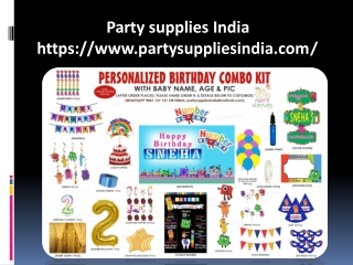 Birthday Party Decoration Items