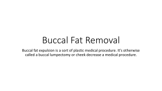 Buccal Fat Removal