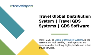 Travel Global Distribution System
