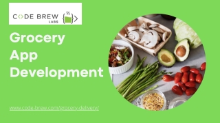 Create a grocery app