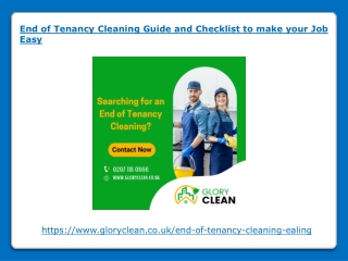 End of Tenancy Cleaning Guide and Checklist to make your Job Easy