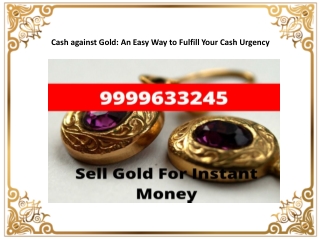 Sell Gold for Cash