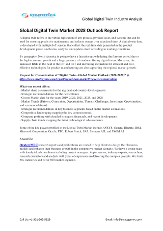Global Digital Twin Market Overview Analysis and Growth