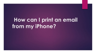 How can I print an email from.pptx