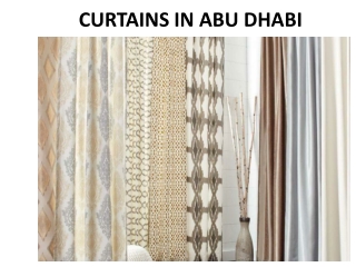 CURTAINS IN ABU DHABI