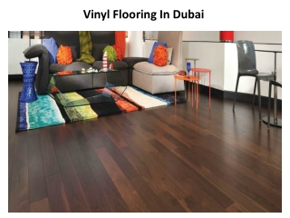 Vinyl Flooring In Dubai