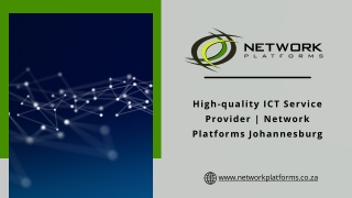 High-quality ICT Service Provider | Network Platforms Johannesburg