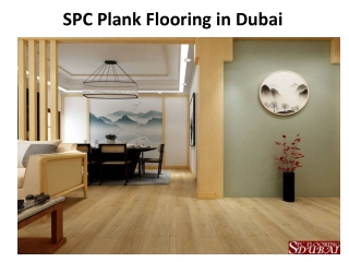 SPC Plank Flooring in Dubai