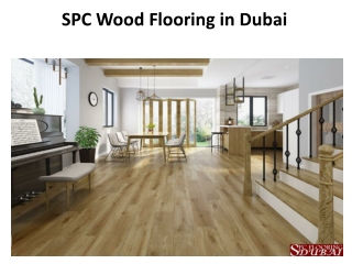SPC Wood Flooring in Dubai