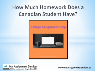 How Much Homework Does a Canadian Student Have?