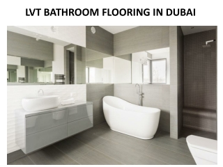 LVT BATHROOM FLOORING IN DUBAI