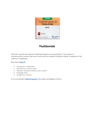 thalix 50 mg price