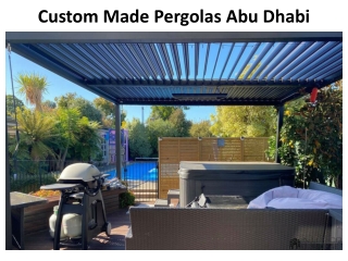 Custom Made Pergolas Abu Dhabi