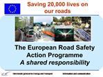 Saving 20,000 lives on our roads