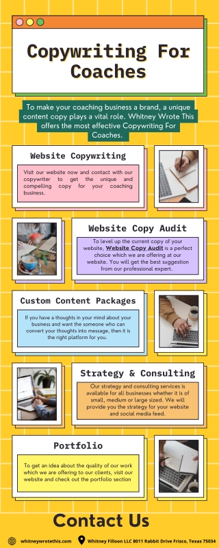 Copywriter For Coaches | Whitney Wrote This