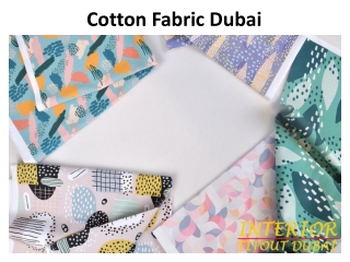 Cotton Fabric Dubai
