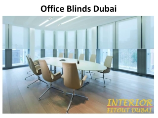 Office Blinds Dubai