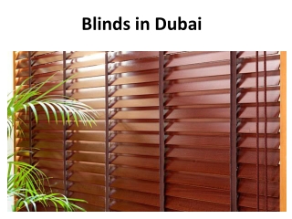 Blinds in Dubai