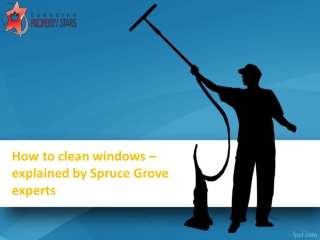 How to clean windows