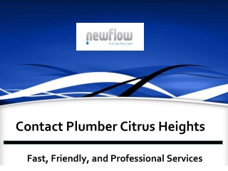 Plumber Citrus Heights | New Flow Plumbing