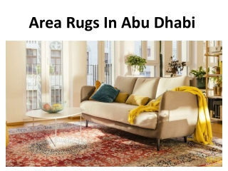 Area Rugs In Abu dhabi
